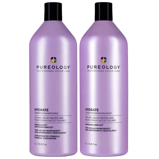 Pureology  Duo: Hydrate Shampoo and Conditioner Moisturising Supersize 1000ml For Dry Hair