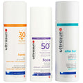 Ultrasun  Trio: Family SPF30 150ml, Anti-Ageing Sun Protection SPF50+ 50ml & Aftersun Gel 150ml