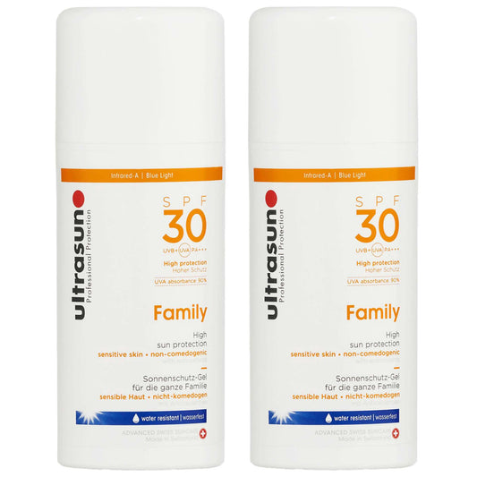 Ultrasun  Duo: Sun Protection For Sensitive Skin Family SPF30 100ml x 2