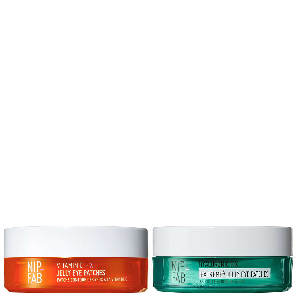 Nip + Fab  Duo: Vitamin C Fix Jelly Eye Patches x 20 & Hyaluronic Fix Extreme4 Jelly Eye Patches x 20