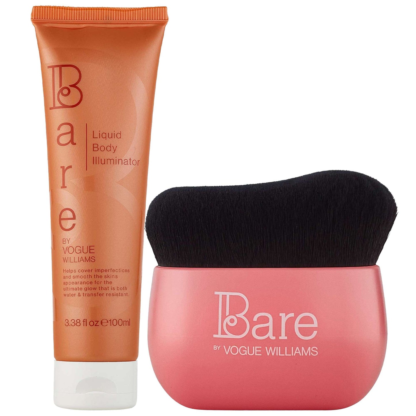 Bare by Vogue  Duo: Liquid Body Illuminator 100ml & Body Brush