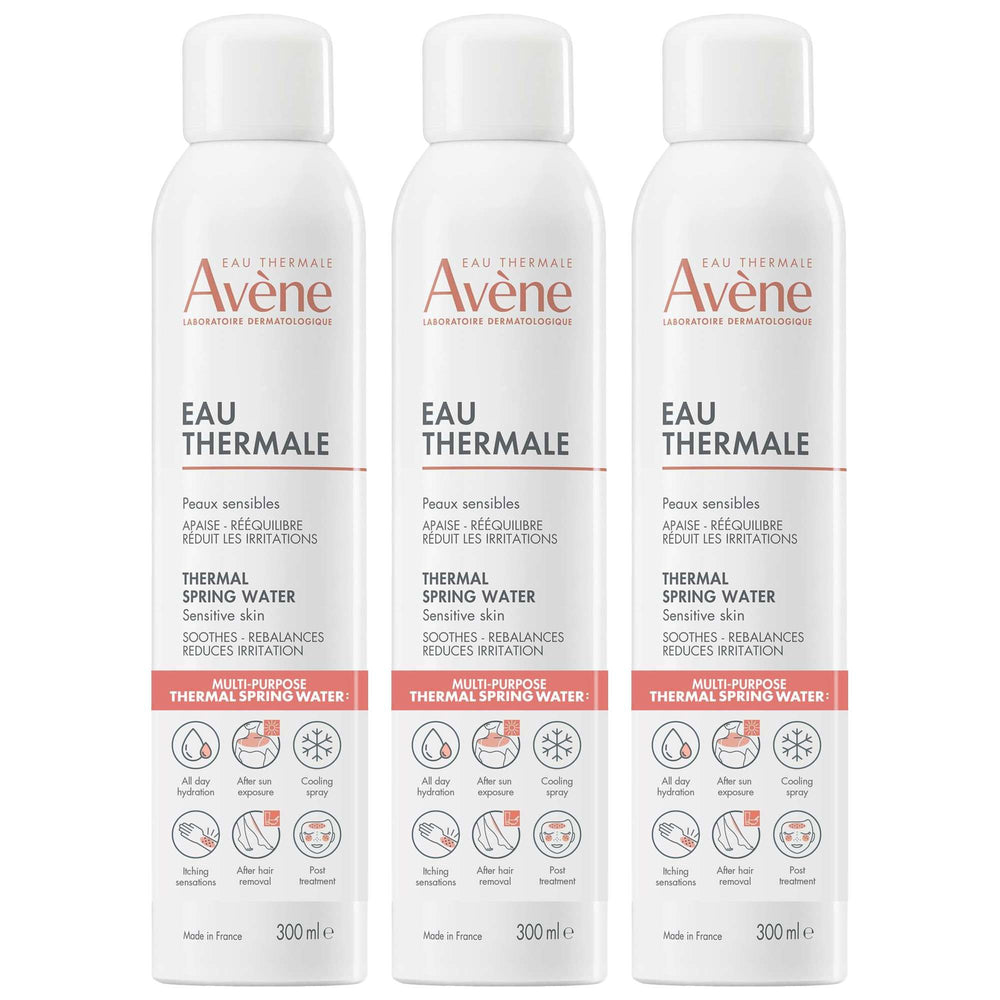 Avène  Trio: Thermal Spring Water Spray 300ml x 3