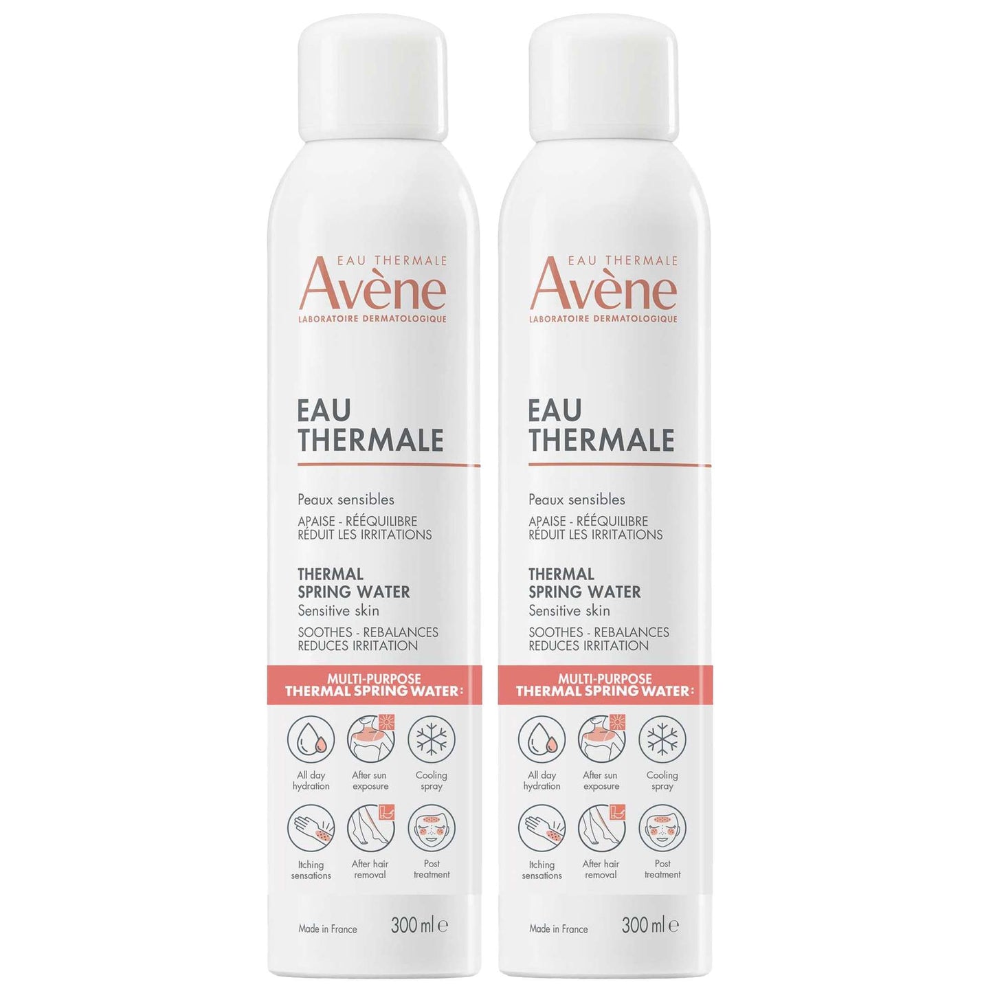 Avène  Duo: Thermal Spring Water Spray 300ml x 2
