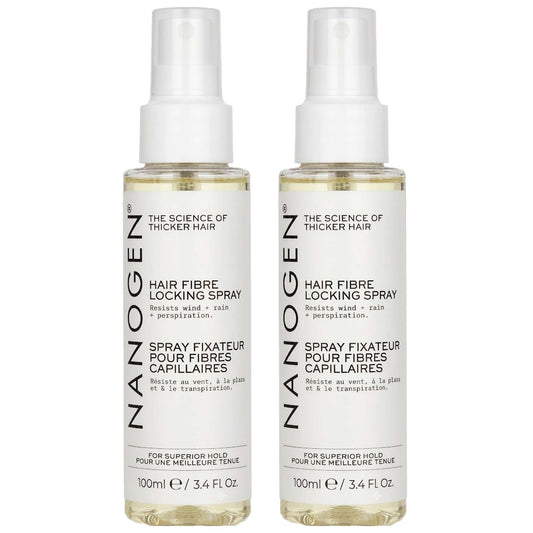 Nanogen  Duo: Thickening Styling Hair Fibre Locking Spray 100ml x 2