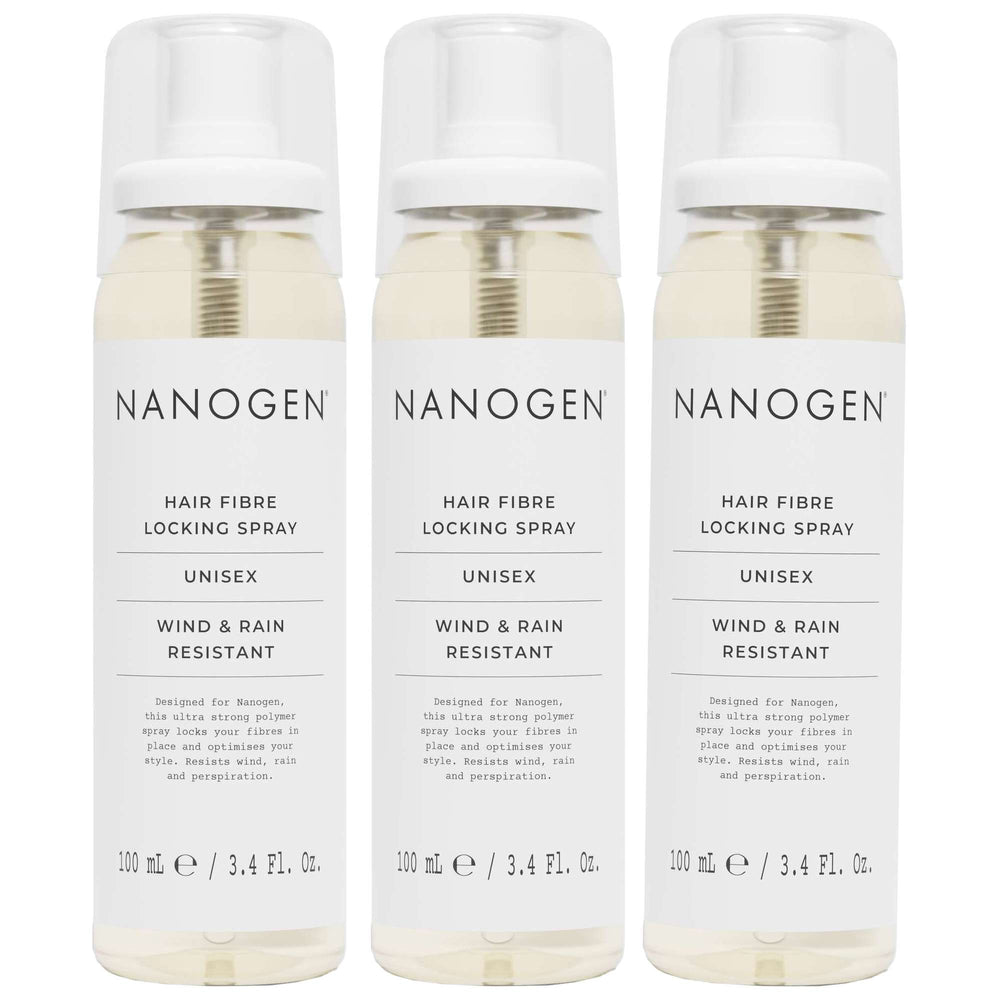 Nanogen  Nanogen Trio: Thickening Styling Hair Fibre Locking Spray 100ml x 3