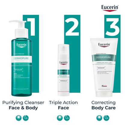 Eucerin DermoPure Clinical Correcting Body Cream 200ml - Additional 10
