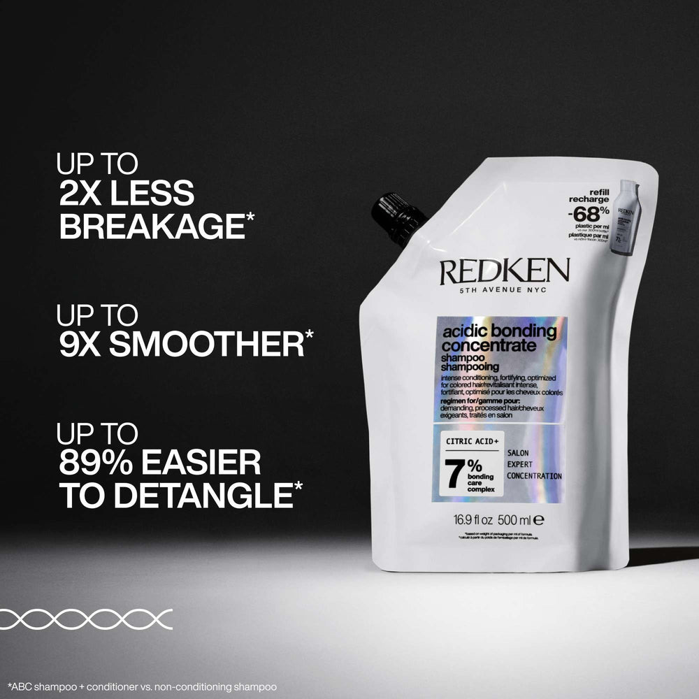 Redken Acidic Bonding Concentrate Shampoo Refill Pouch 500ml (Launch 01/09/2025) - Additional 1