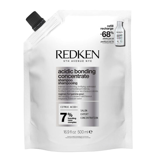 Redken Acidic Bonding Concentrate Shampoo Refill Pouch 500ml (Launch 01/09/2025)