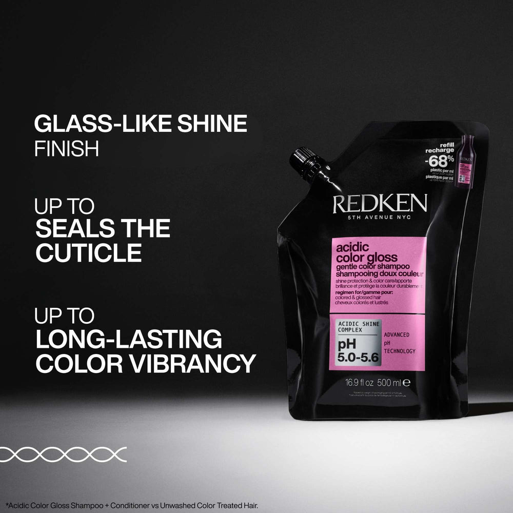 Redken Acidic Color Gloss Shampoo Refill Pouch 500ml (Launch 01/09/2025) - Additional 1