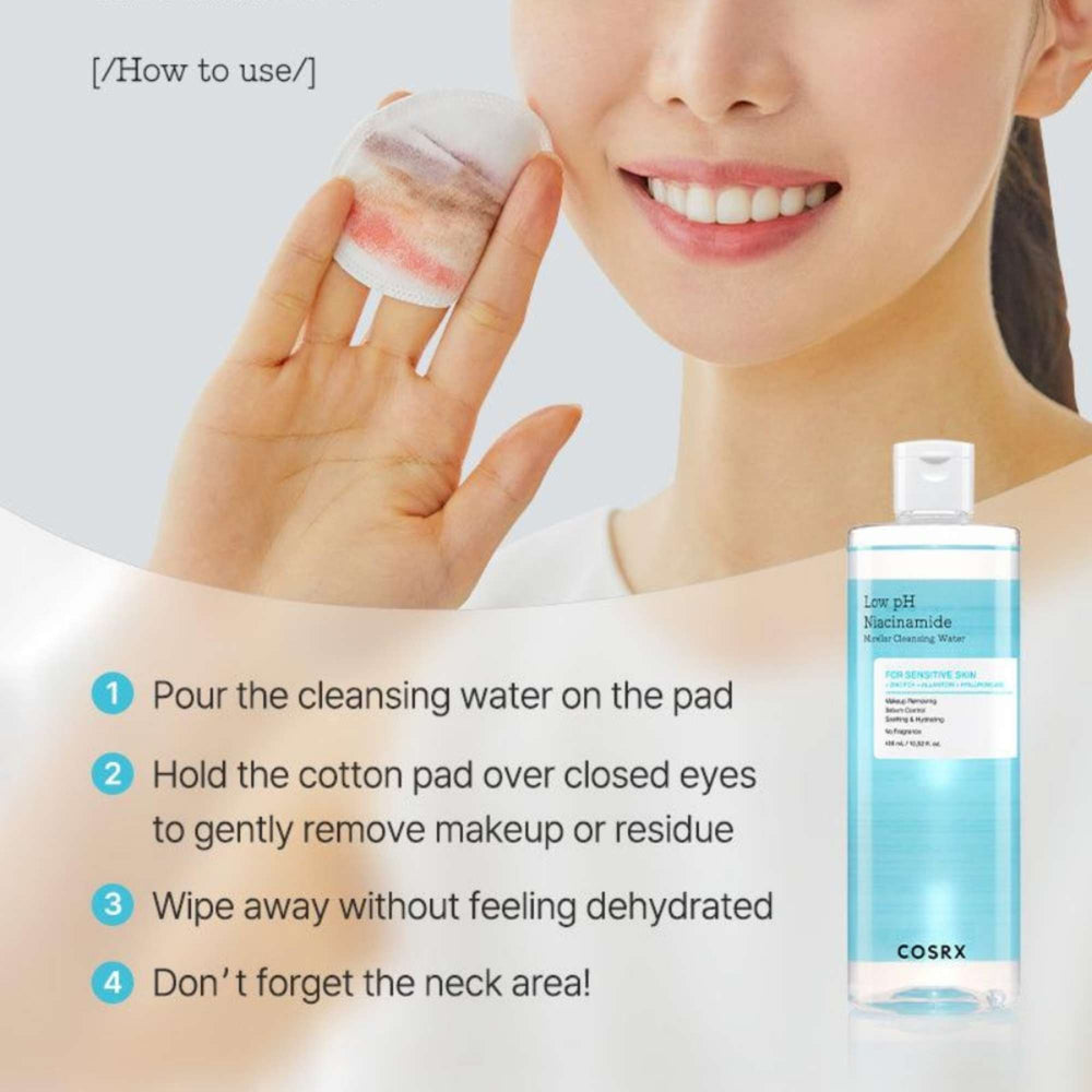 Cosrx  Low pH Niacinamide Micellar Cleansing Water 400ml - Additional 8