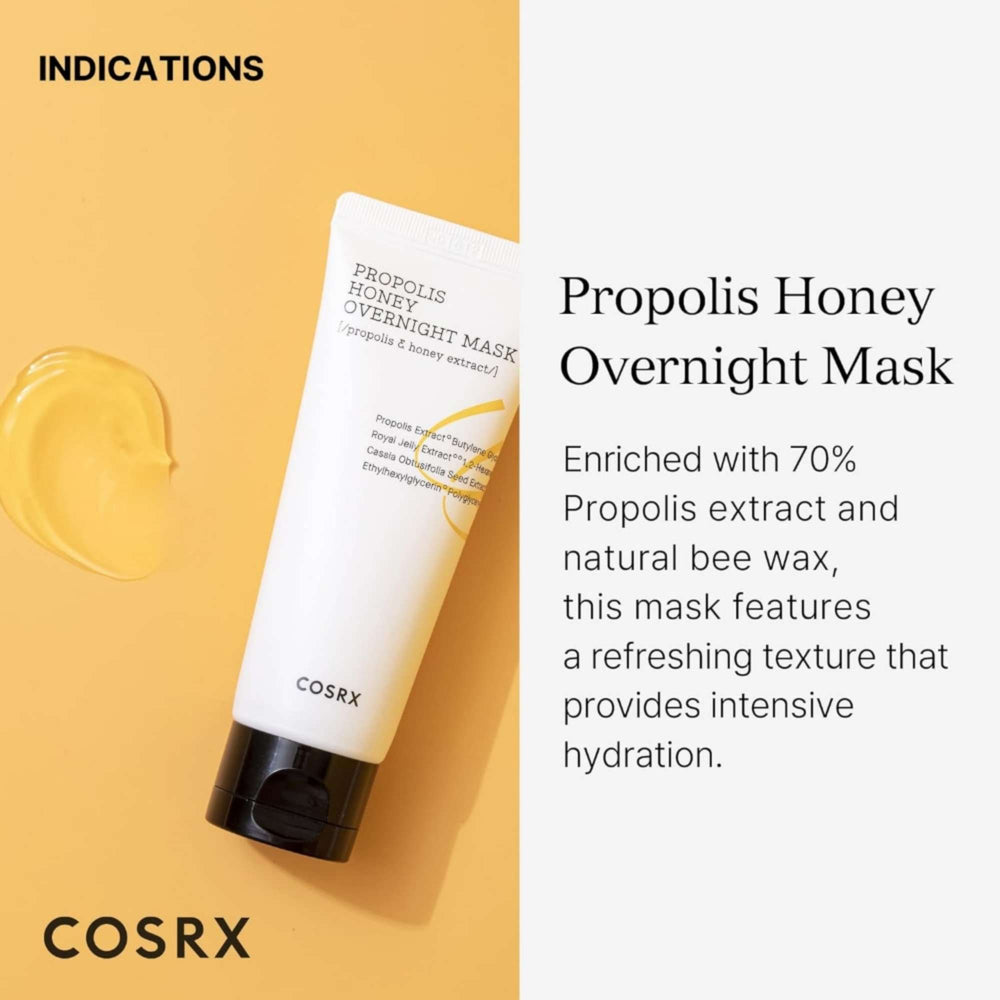 Cosrx Mask / Pack Full Fit Propolis Honey Overnight Mask 60ml - Additional 1