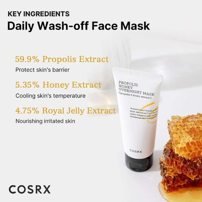 Cosrx Mask / Pack Full Fit Propolis Honey Overnight Mask 60ml - Additional 3