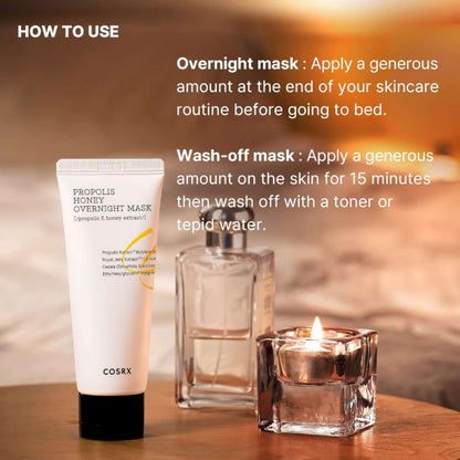 Cosrx Mask / Pack Full Fit Propolis Honey Overnight Mask 60ml - Additional 6