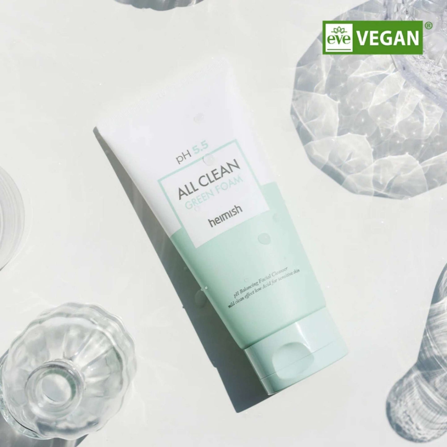 Heimish  Skincare All Clean Green pH Balancing Facial Cleanser Foam 150g - Additional 1