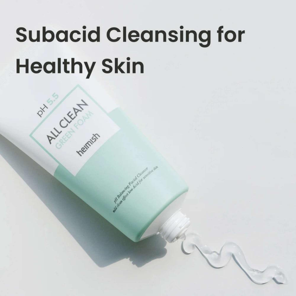 Heimish  Skincare All Clean Green pH Balancing Facial Cleanser Foam 150g - Additional 5