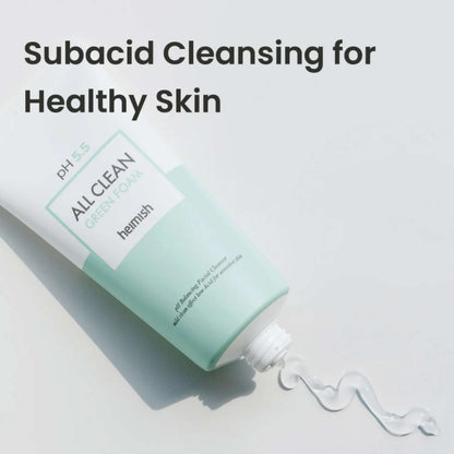 Heimish  Skincare All Clean Green pH Balancing Facial Cleanser Foam 150g - Additional 5