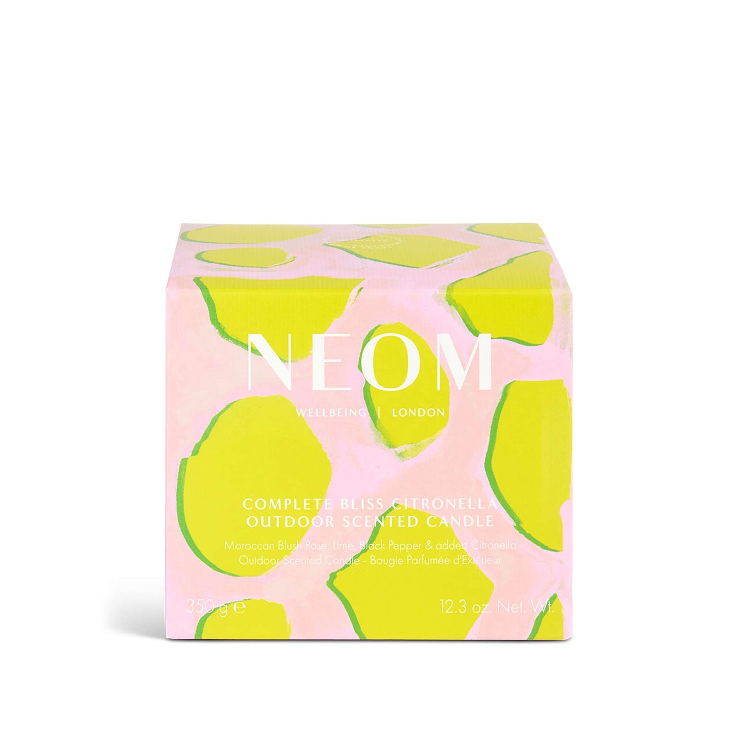 Neom Wellbeing London Summer Scenting Complete Bliss Citronella Outdoor Candle 350g - Additional 1