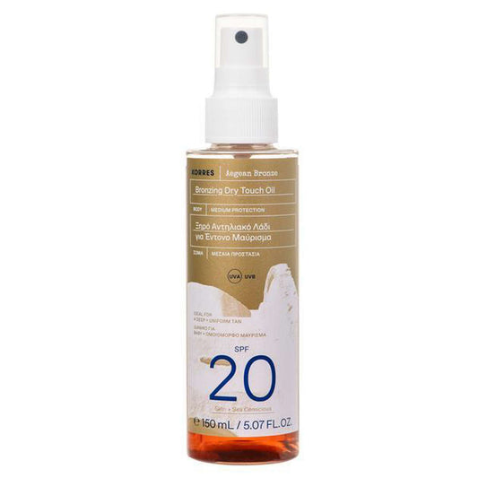 KORRES Sun Care Aegean Bronze Bronzing Dry Touch Oil SPF20 150ml