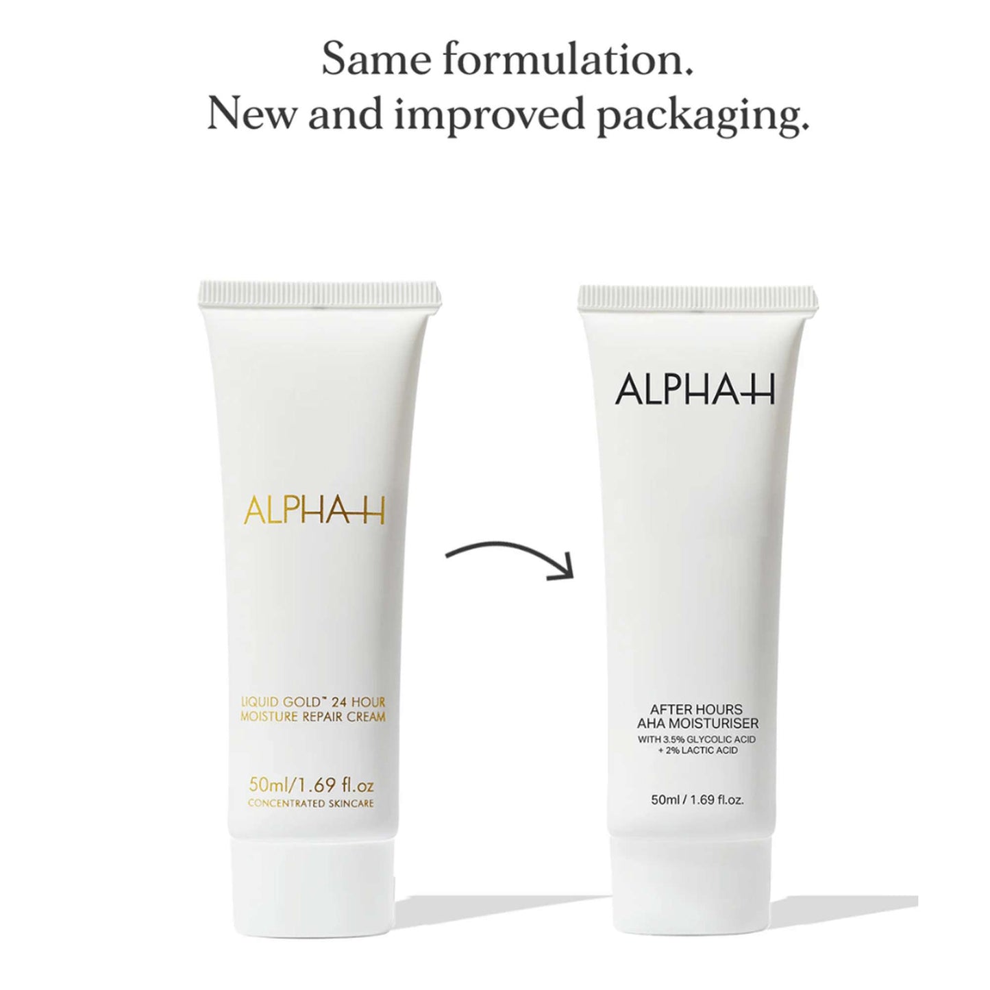 Alpha H Moisturiser After Hours AHA Moisturiser with 3.5% Glycolic Acid + 2.5% Lactic Acid 50ml - Additional 6