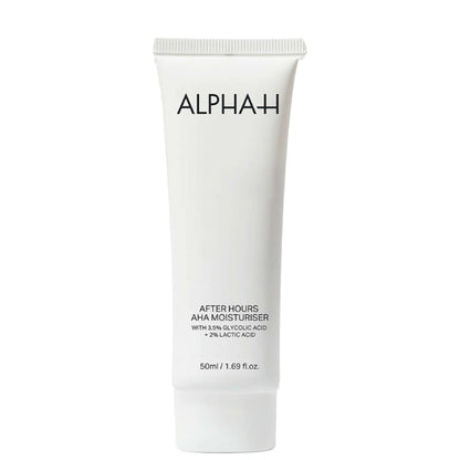 Alpha H Moisturiser After Hours AHA Moisturiser with 3.5% Glycolic Acid + 2.5% Lactic Acid 50ml