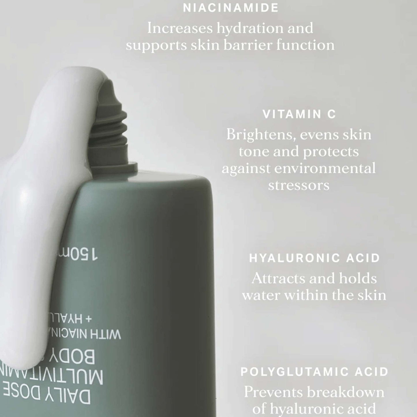 Alpha H Serums Daily Dose Multivitamin Body Serum with Niacinamide, Vitamin C + Hyaluronic Acid 150ml - Additional 4
