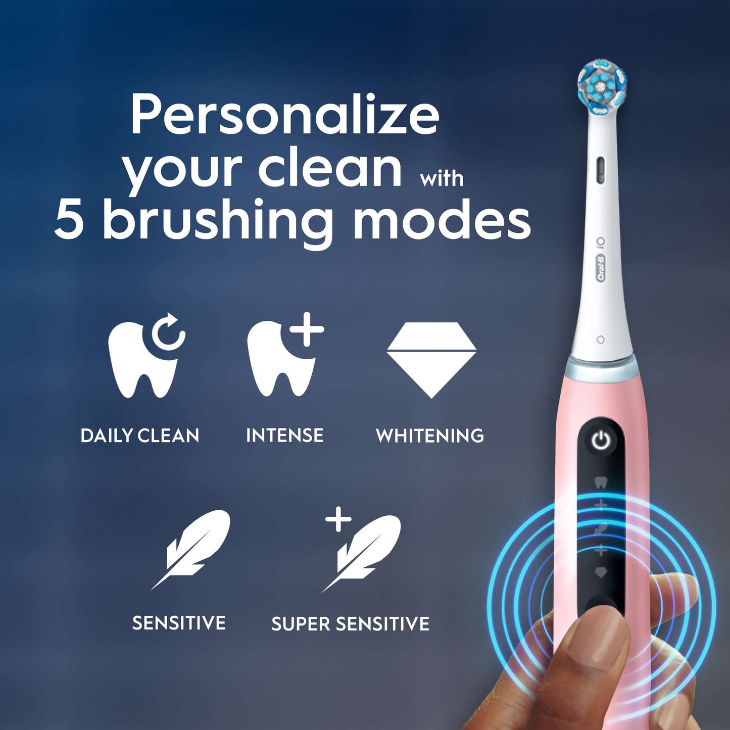 Oral-B iO 5 Pink Electric Toothbrush - Additional 3