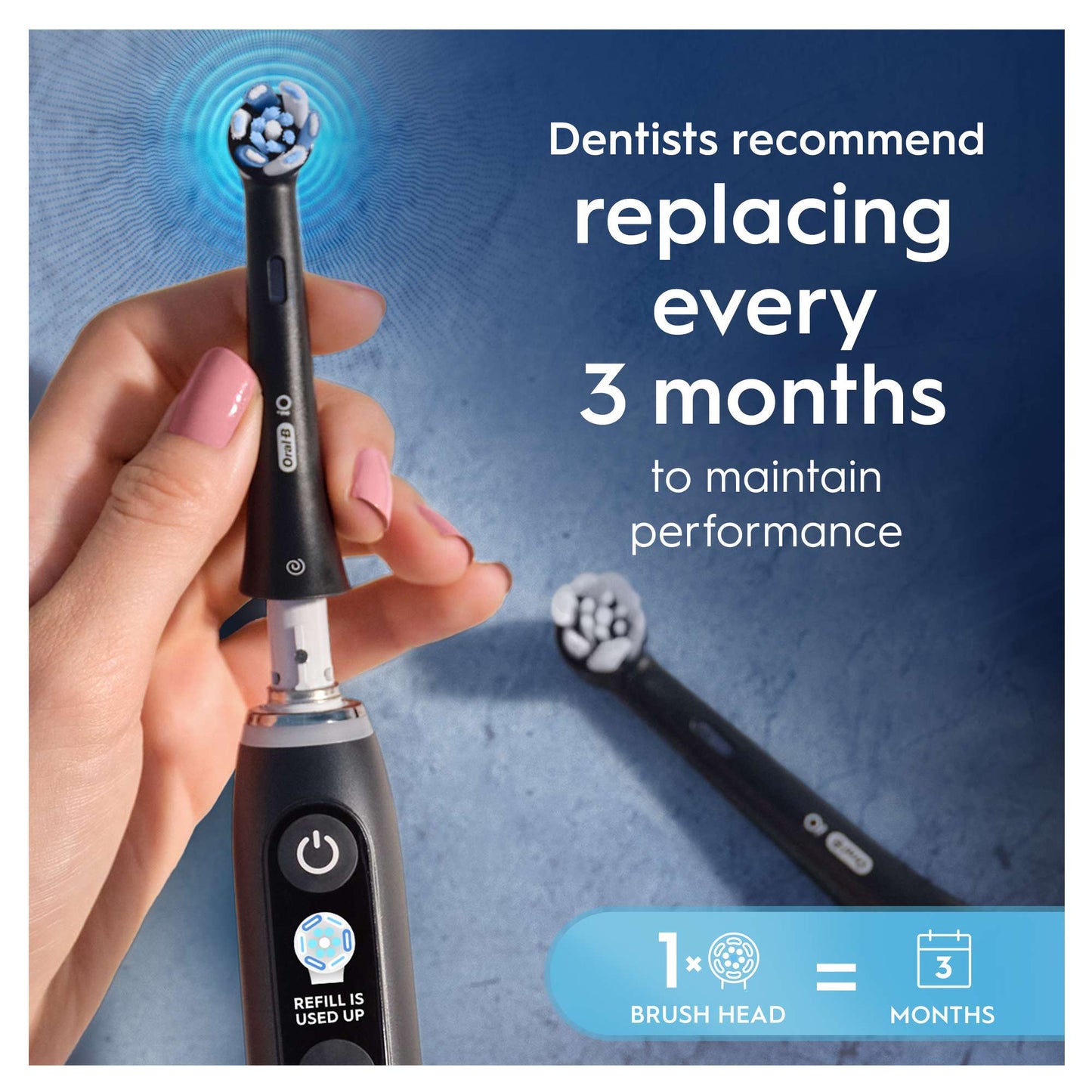 Oral-B iO Replacement Heads Ultimate Clean Black 4 Pack - Additional 3