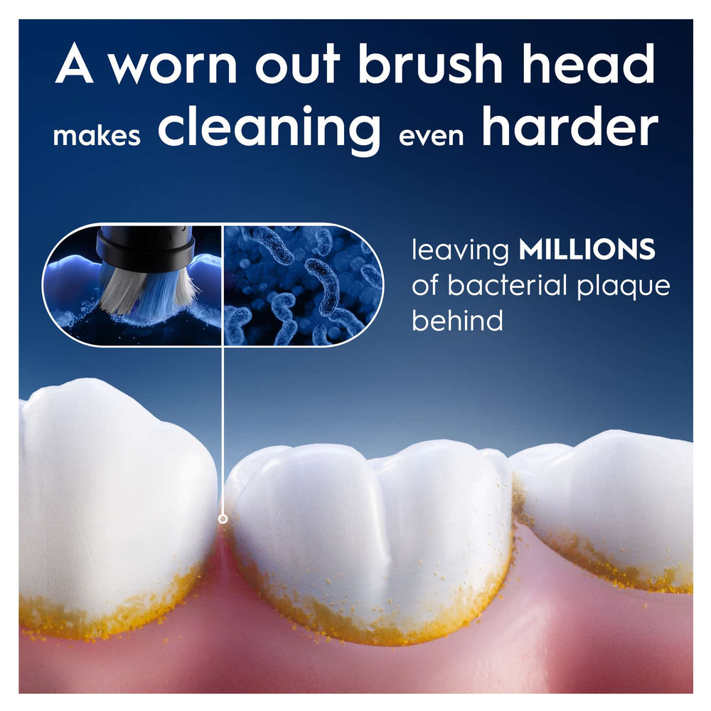Oral-B iO Replacement Heads Ultimate Clean Black 4 Pack - Additional 4
