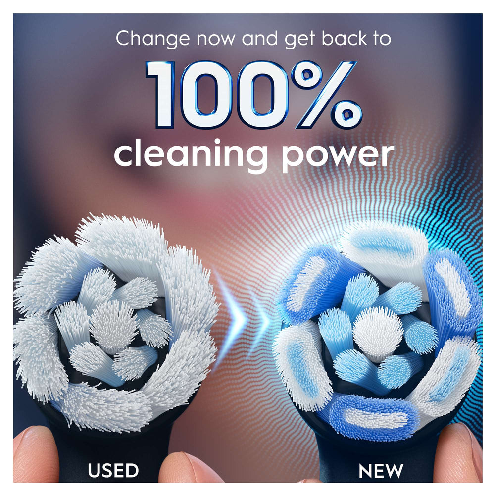 Oral-B iO Replacement Heads Ultimate Clean Black 4 Pack - Additional 5