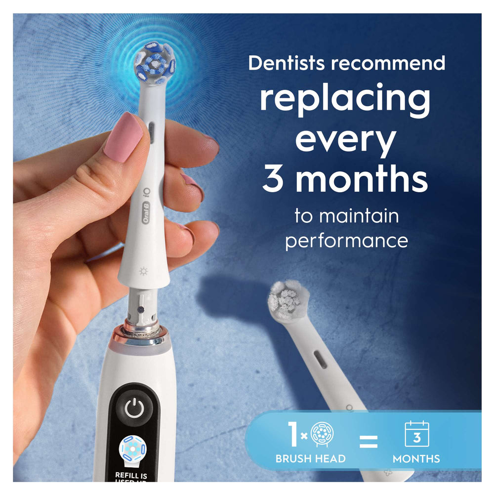 Oral-B iO Replacement Heads Ultimate Clean White 4 Pack - Additional 3