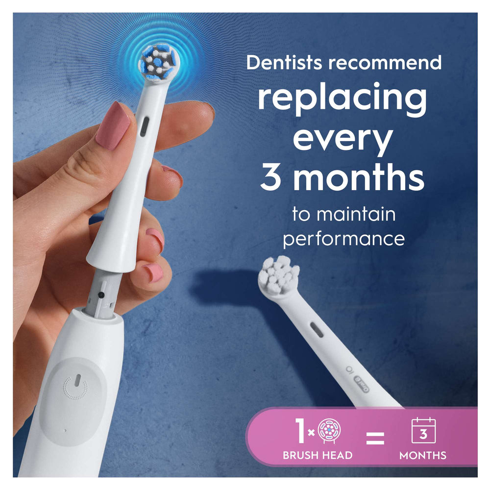 Oral-B iO Replacement Heads Gentle Clean White 4 Pack - Additional 3