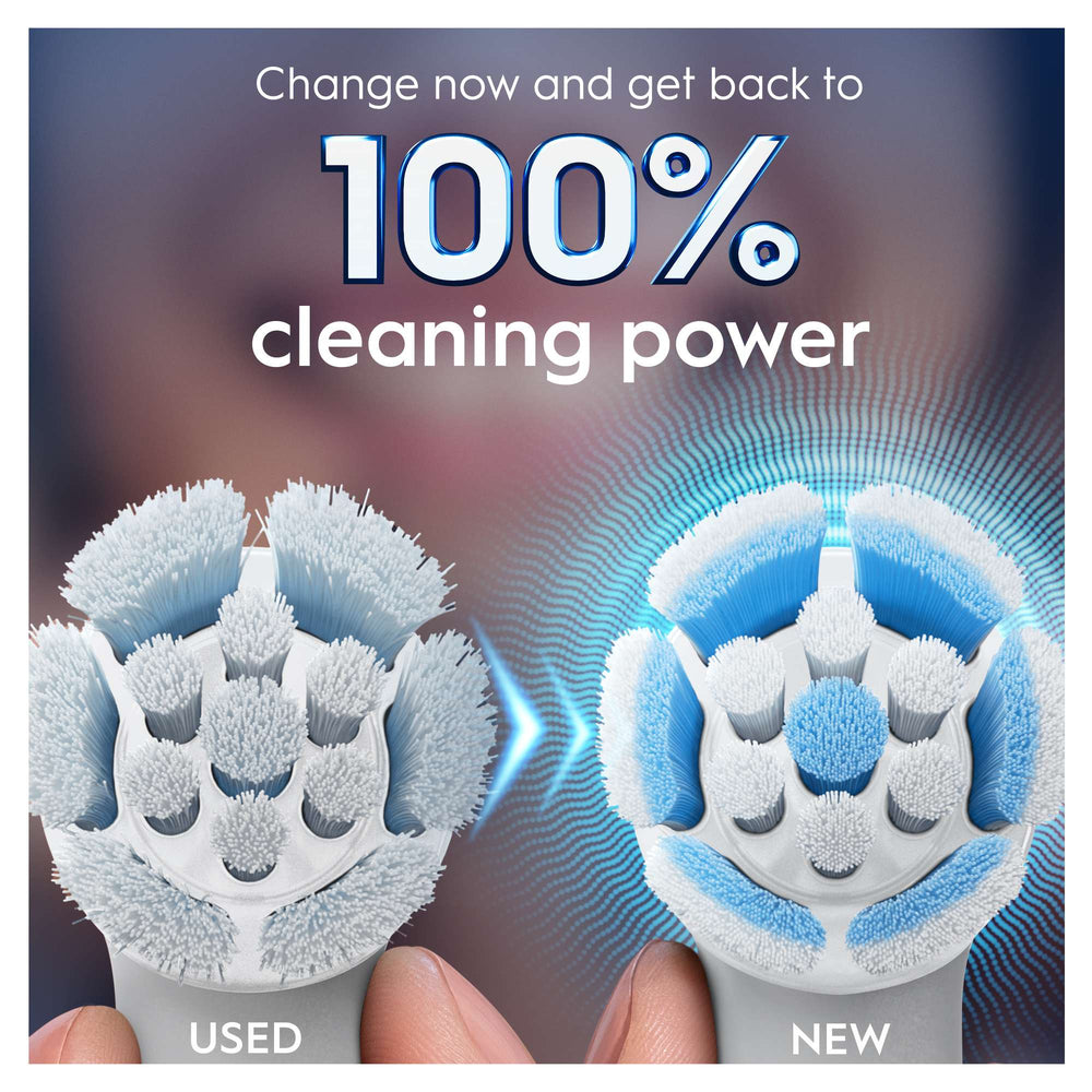Oral-B iO Replacement Heads Gentle Clean White 4 Pack - Additional 5