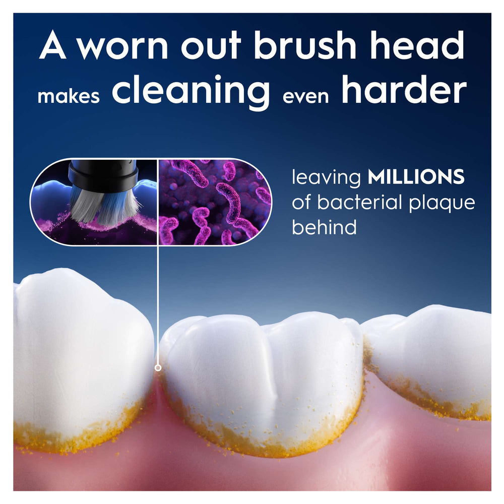 Oral-B iO Replacement Heads Gentle Clean Black 4 Pack - Additional 4