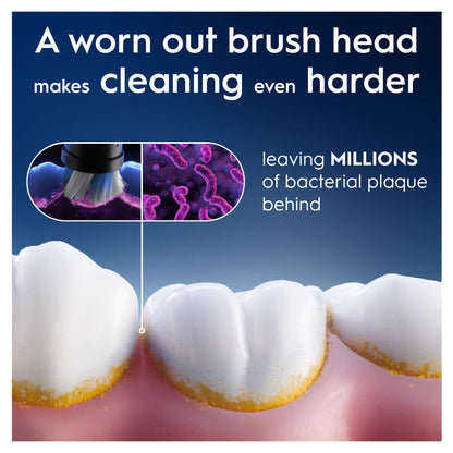 Oral-B iO Replacement Heads Gentle Clean Black 4 Pack - Additional 4