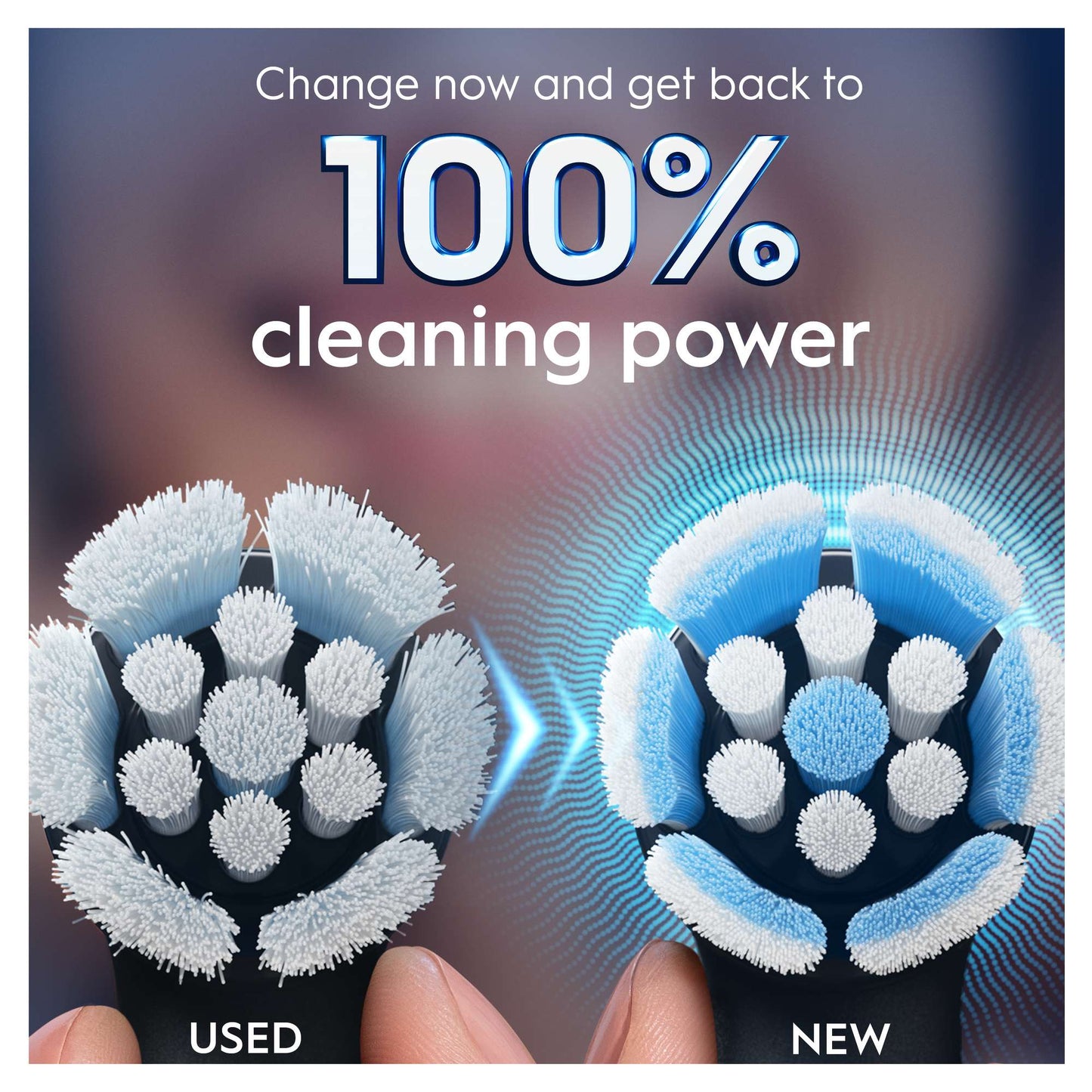 Oral-B iO Replacement Heads Gentle Clean Black 4 Pack - Additional 5
