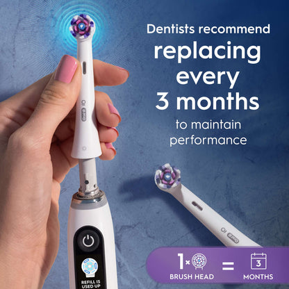 Oral-B iO Replacement Heads Radiant White Black 4 Pack - Additional 3