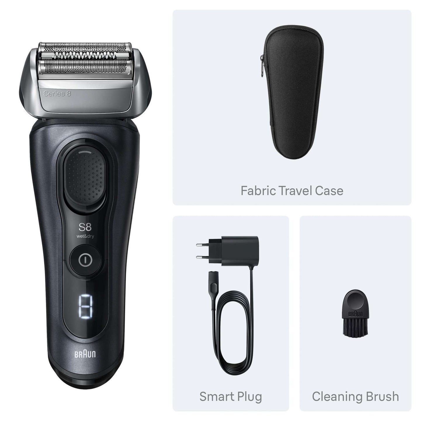 Braun Series Shavers Series 8 8603S Grey Electric Shaver - Additional 5