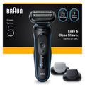 Braun Series Shavers Series 5 52-B1650S Blue Electric Shaver