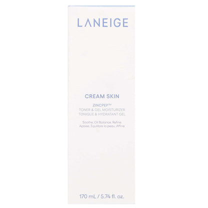 Laneige Cream Skin Zincpep™ Toner & Gel Moisturizer 170ml - Additional 1