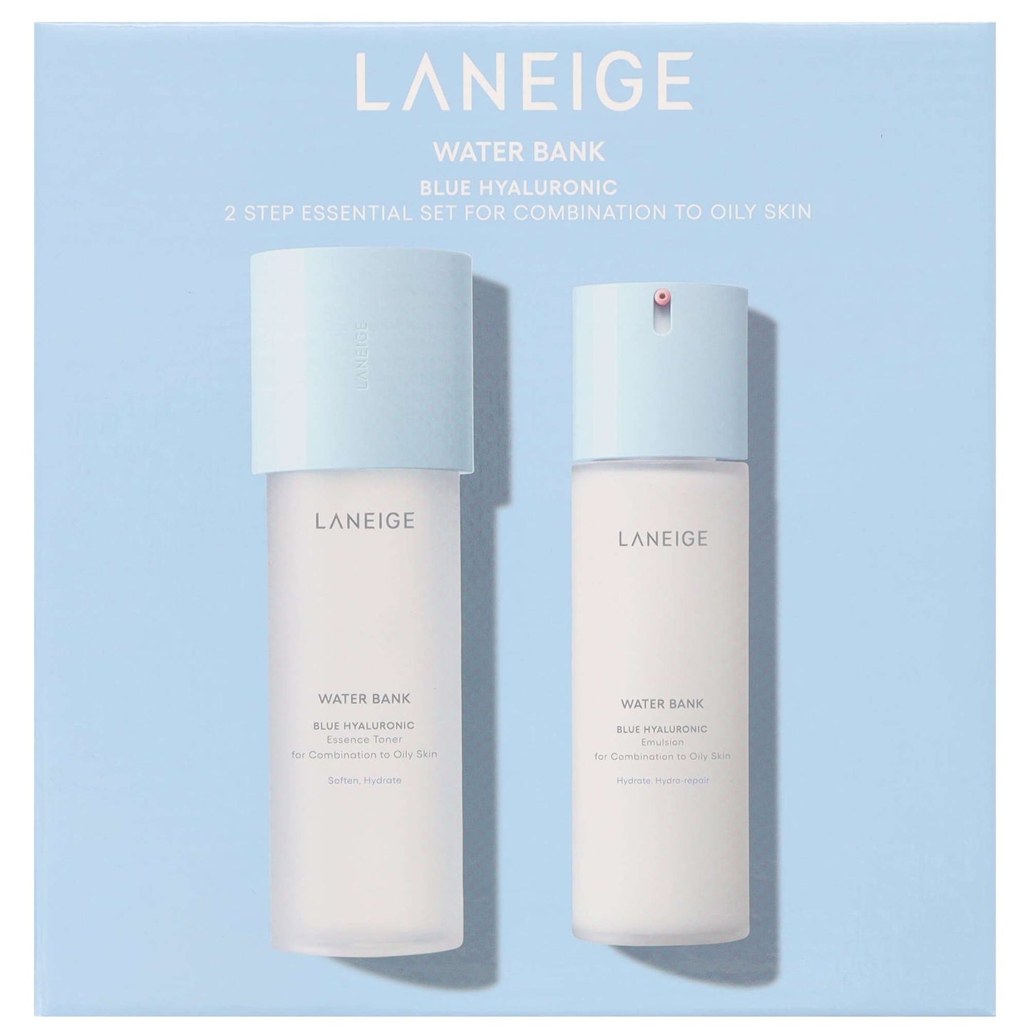 Laneige  Water Bank Blue Hyaluronic 2 Step Essential Set For Combination to Oily Skin - Additional 2