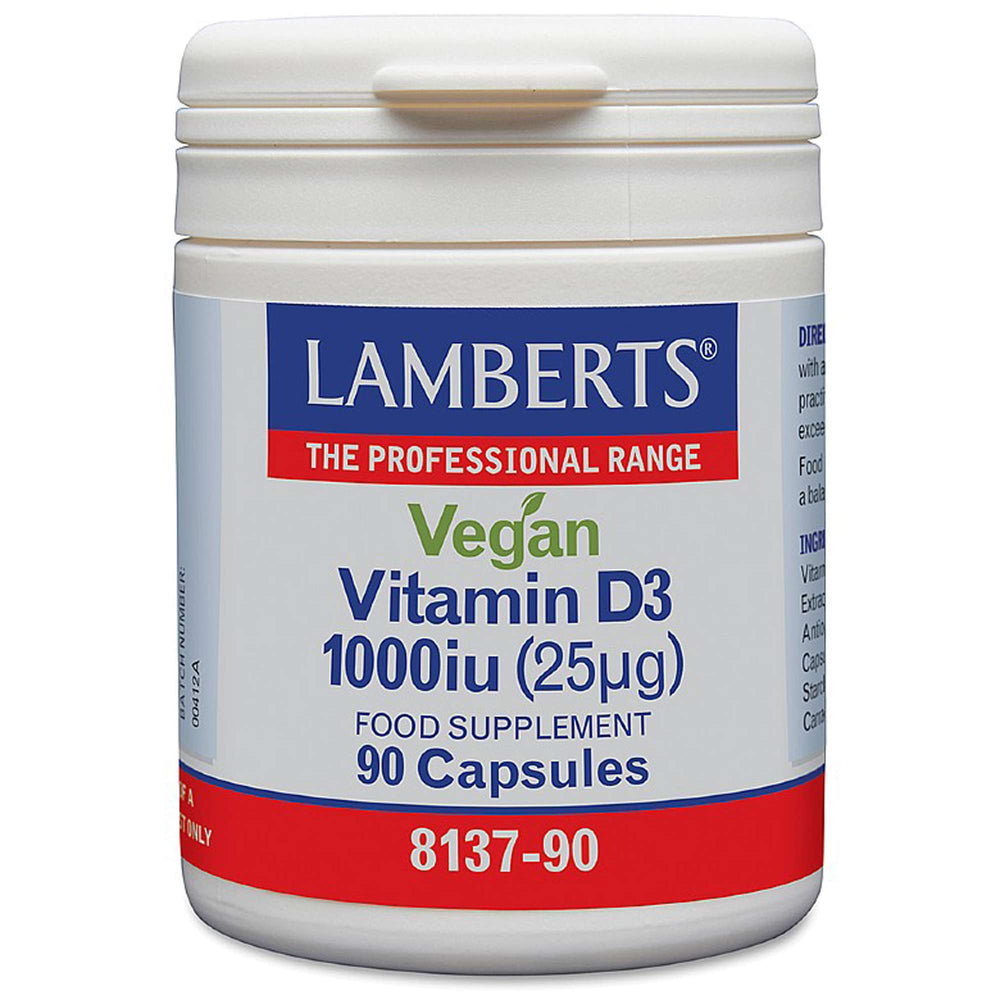 Lamberts Vitamins Vegan D3 1000iu x 90 Capsules