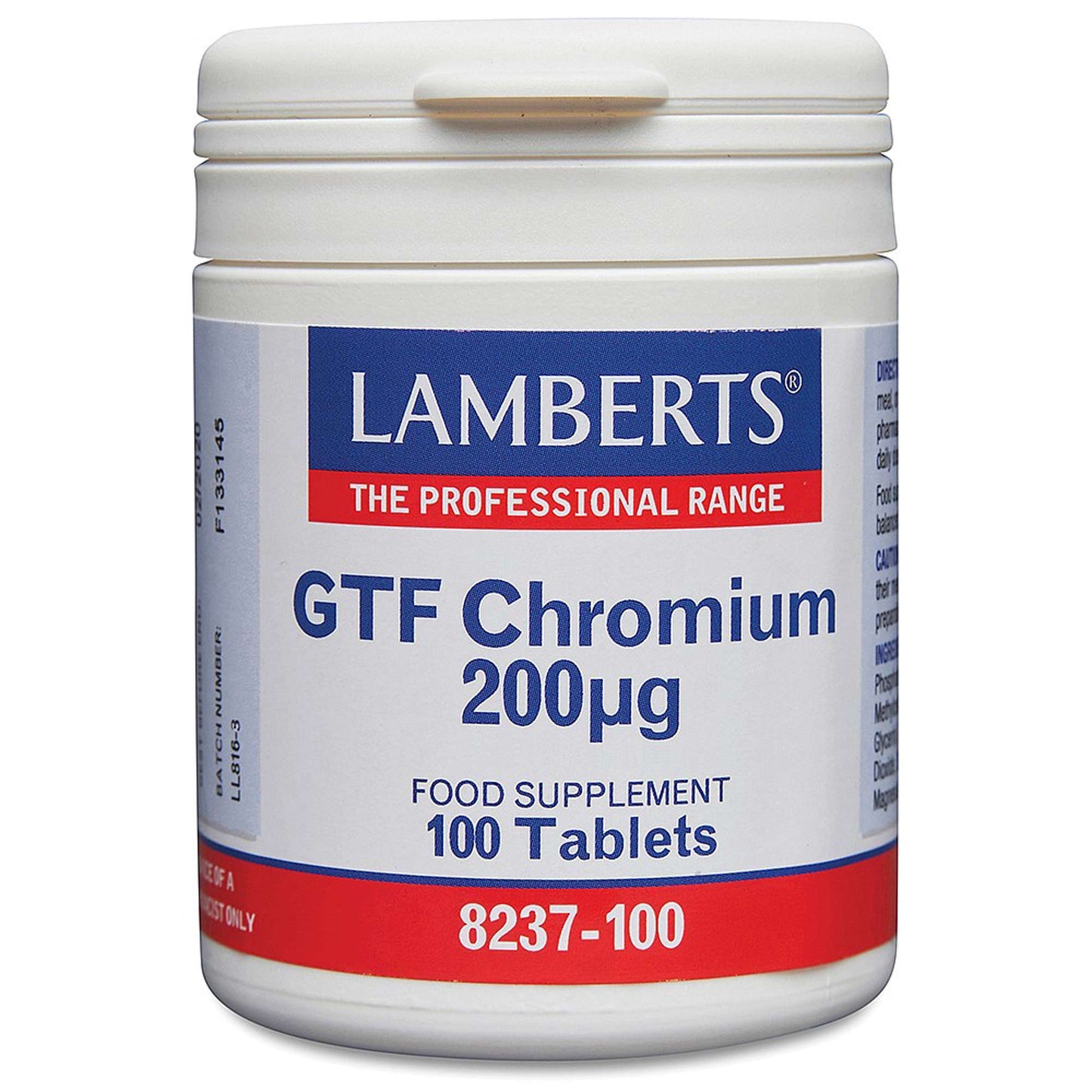 Lamberts Minerals GTF Chromium 200ug x 100 Tablets
