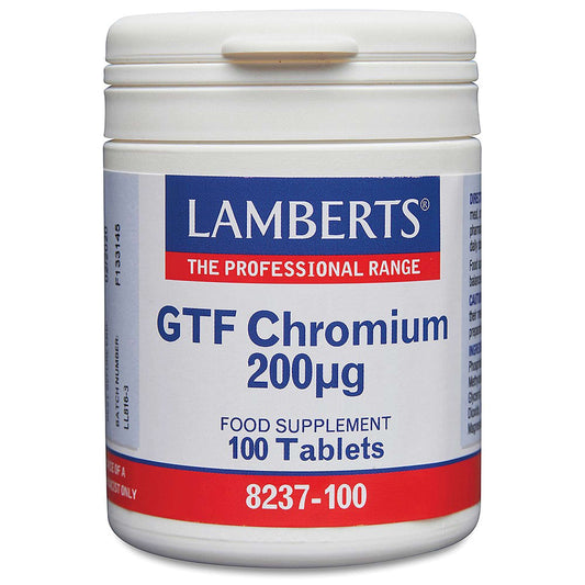 Lamberts Minerals GTF Chromium 200ug x 100 Tablets