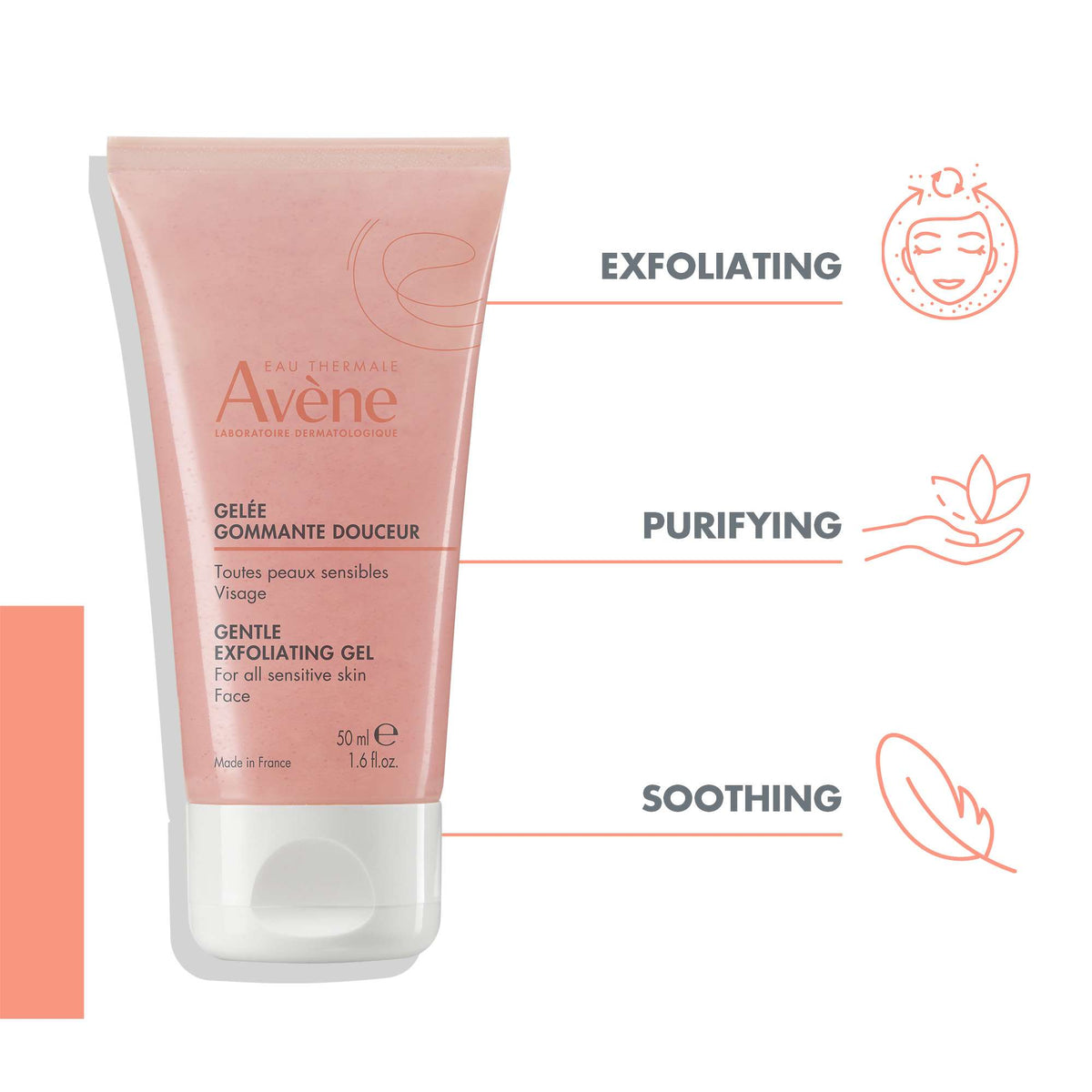 Avène Face Gentle Exfoliating Gel for Sensitive Skin 50ml - Additional 2