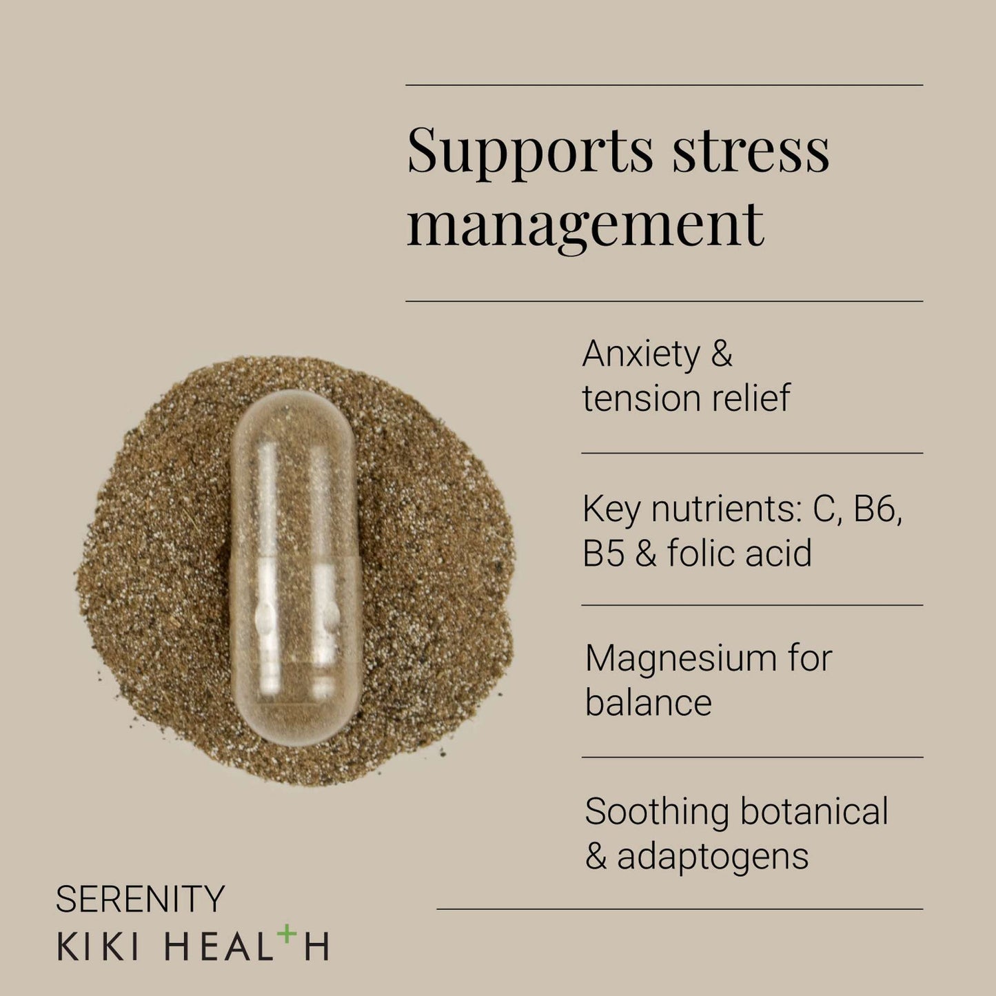 KIKI Health Energy & Vitality Serenity Blend 60 Vegicaps - Additional 3