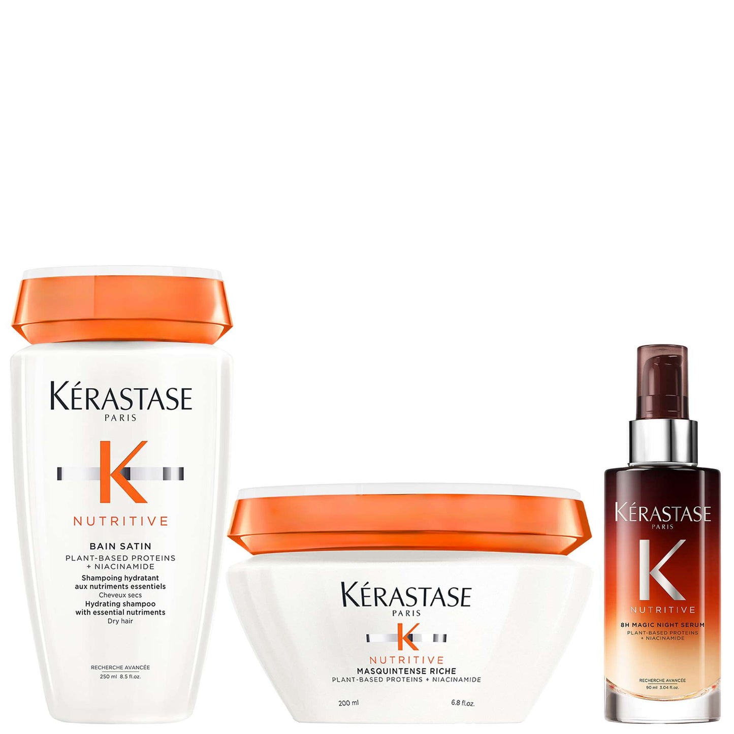 Kérastase  Trio: Nutritive Nourishing Essentials Bundle for Medium-Thick Very Dry Hair