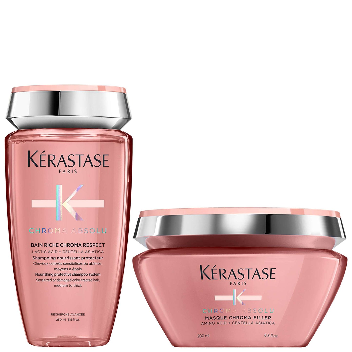Kérastase  Duo: Chroma Absolu Bain Riche Shampoo & Filler for Medium to Thick Hair