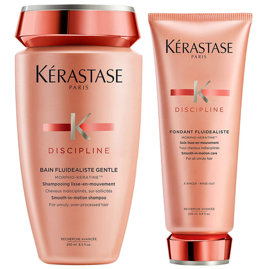 Kérastase  Duo: Discipline Bain Fluidealiste Gentle 250ml & Fondant Fluidealiste 200ml For Unruly, Over-Processed Hair