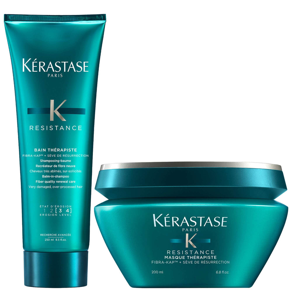 Kérastase  Duo: Bain Thérapiste: Balm-In Shampoo Fiber Quality Renewal Care 250ml & Masque 200ml