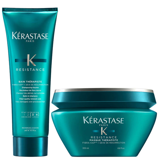 Kérastase  Duo: Bain Thérapiste: Balm-In Shampoo Fiber Quality Renewal Care 250ml & Masque 200ml